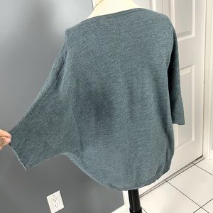 The reset R/ label ribbed dolman sleeve light blue l/xl new No tag